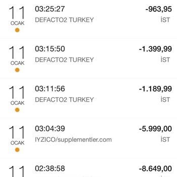 Rızam Olmadan Kartıma Yapılan İşlemler