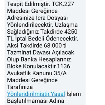 Hintelhb (SMS) Tehdit Mesajı