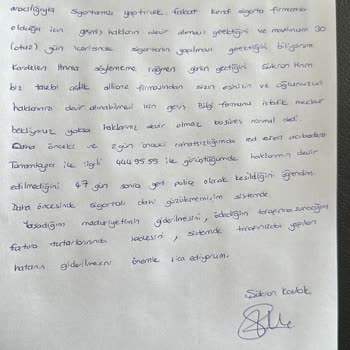 Bupa Acıbadem Sigorta Çalışanın Evrakı Genel Merkeze Yollamaması Yüzünden Haklarım Yandı.