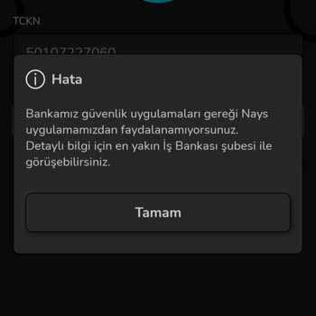 İş Bankası Mobil Bankacılık Hesabıma Erişim Sorunu Ve Çözüm Talebi