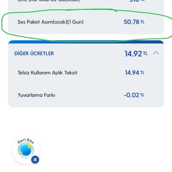 Turkcell Paket Aşımı Bir Günlük Kullanıma Bir Aylık Ücret Kesildi