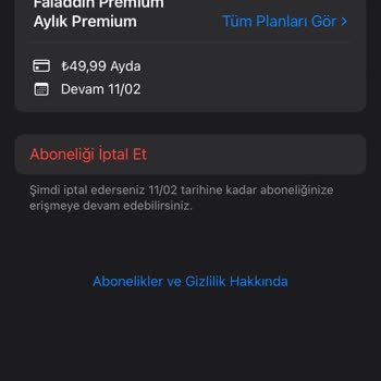 Faladdin Premium Üyelik Aktivasyonu İçin Destek Talebi