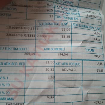 İzmir Büyükşehir Belediyesi Diski Atık Su Bedeli!