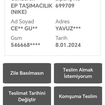 Bir Gün De Kargo Teslimat Süresi