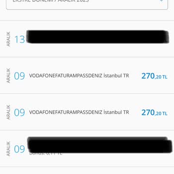 Vodafone Mükerrer Ödeme Alıyor. Faturayı 2 Kere Kredi Kartından Çekti.