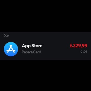 Apple Store Papara Kartımdan Para Çekti