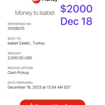 MoneyGram Adıma Gönderilen Para Başkası Tarafından Çekilmiş