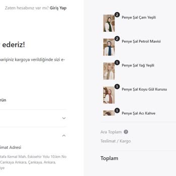 Qafiye Prive- Eşarp Siparişinin Sonradan Yapılacak Zam Uğruna İptali