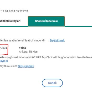UPS Kargomu Kaybetti Ve Sorumluluğu Üstlenmiyor