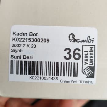 Bambi Ayakkabı Bambi Bot Tamir Ve Değişim Sorunu