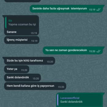 Luca Case Official Hizmet Kalitesi Hayal Kırıklığı Yarattı
