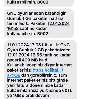 Turkcell Hediye İnternetin Hızlı Bitmesi Normalmiş.