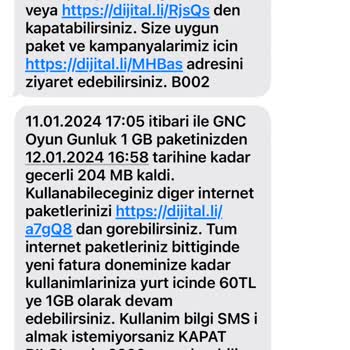 Turkcell Hediye İnternetin Hızlı Bitmesi Normalmiş.