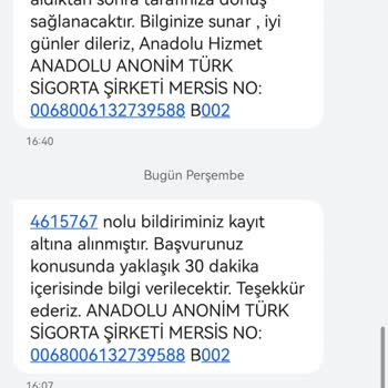 Anadolu Sigorta İkame Araç Beklentisi Karşılanmadı!
