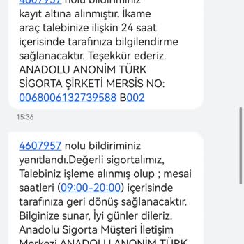 Anadolu Sigorta İkame Araç Beklentisi Karşılanmadı!