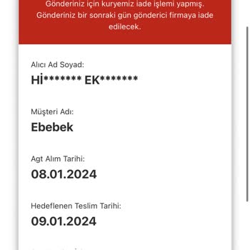 Ebebek Online Alışveriş AGT Kargo