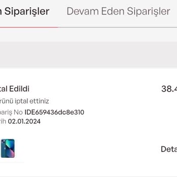 İdefix İptal Ücreti İade Edilmiyor