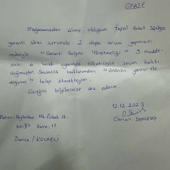 Teknosa Tüketicinin Yanında Değildir😞