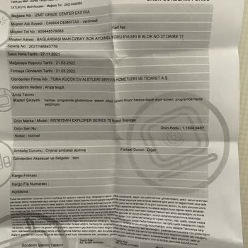 Teknosa Tüketicinin Yanında Değildir😞