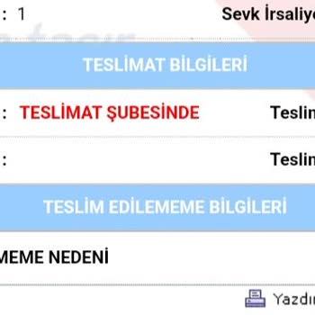 Aras Kargo Doğanlar Şubesi Gününde Teslim Yapmıyor