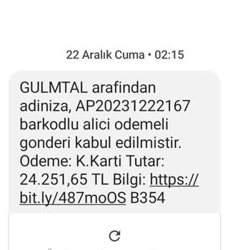 GULMTAL (SMS) Gulmtal Şikayet Başvurusu