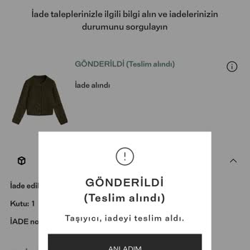 Massimo Dutti Kargo Şirketi İade Ettiğim Ürünü Kaybetti