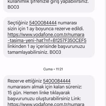 Vodafone Sim Kart Talebi