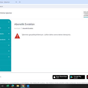 Türk Telekom Abonelik Sözleşmesi Çıkartamıyorum
