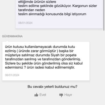 Güven Makine N11 Müşterinin Satıcıyla Yaşadığı Sorunlara Çözüm Bulmuyor