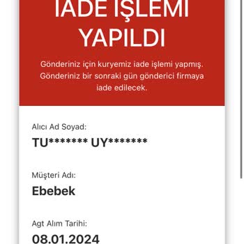 AGT Kurye (aynigunteslim.com) Kargo Teslimatı Mağduriyeti