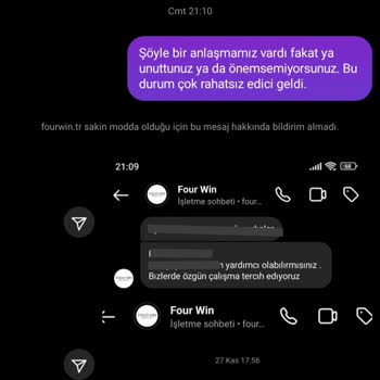 Four Win Profesyonel Olmayan İş Pratikleri