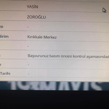 Nüfus Ve Vatandaşlık İşleri Pasaportum Günlerdir Basım Öncesi Kontrol