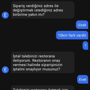 GetirYemek Yanlış Adrese Sipariş Sonrası İade Ve Adres Değişikliği Sorunu