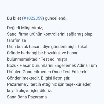 Pazarama İade Edilmeyen Ücret