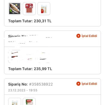 Migros Sanal Market Sipariş İptali