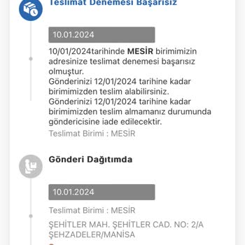 MNG Kargo Ürünümü Direk İadeye Gönderiyor