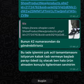 Vega Spor Alışveriş Mağduru Olduk
