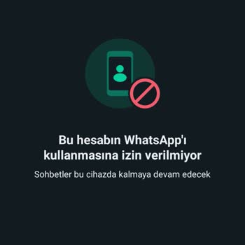 WhatsApp Messenger Erişimim Engellendi Açılmasını Arz Ederim