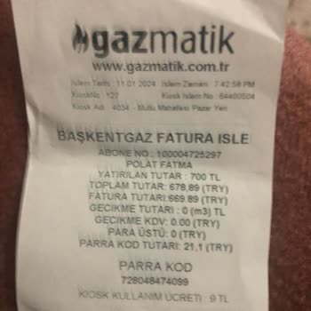 Gazmatik Para Üstü Vermiyor