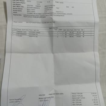Yamaha Premium Servis Hayal Kırıklığı