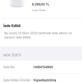 Apple Store Apple Para İademi Yapmıyor