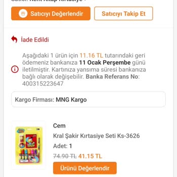 Trendyol Üzerinden Satın Alınan Kırtasiye Ürünündeki Mağduriyet