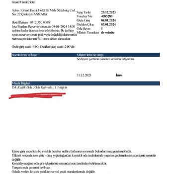 Tatilbudur 6 Gün Bitmesine Rağmen Fatura Tarafıma Teslim Edilmedi.