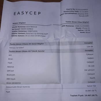 EasyCep Ödememi 16 Gündür Yapmadı