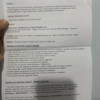Teknosa Teknoloji Destek Paketi Mağduriyeti