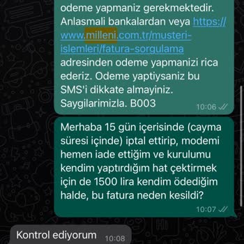 Millenicom Evime Haksız İcra Gönderdi