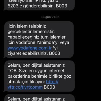 Kalitesiz, Çözümsüz Bir Hizmet Anlayışı, Vodafone!