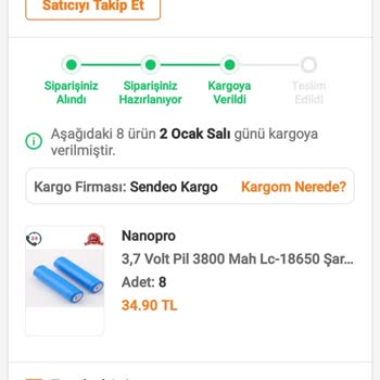 Sendeo Gelmeyen Kargo Mağduriyeti