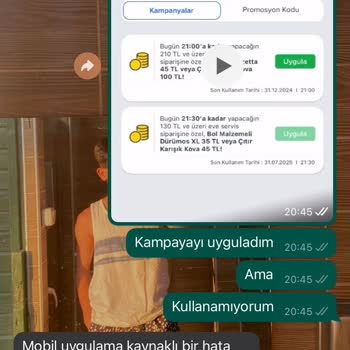 Domino's Pizza Kampanyadan Yararlanamıyorum Ve Müşteri Hizmetleri