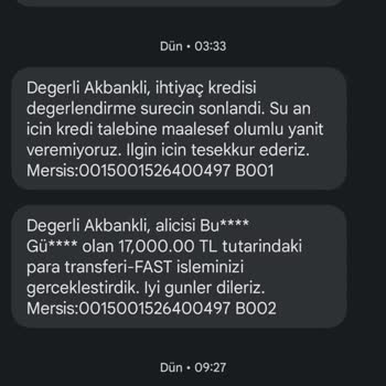 Akbank Banka Şikayet Ve